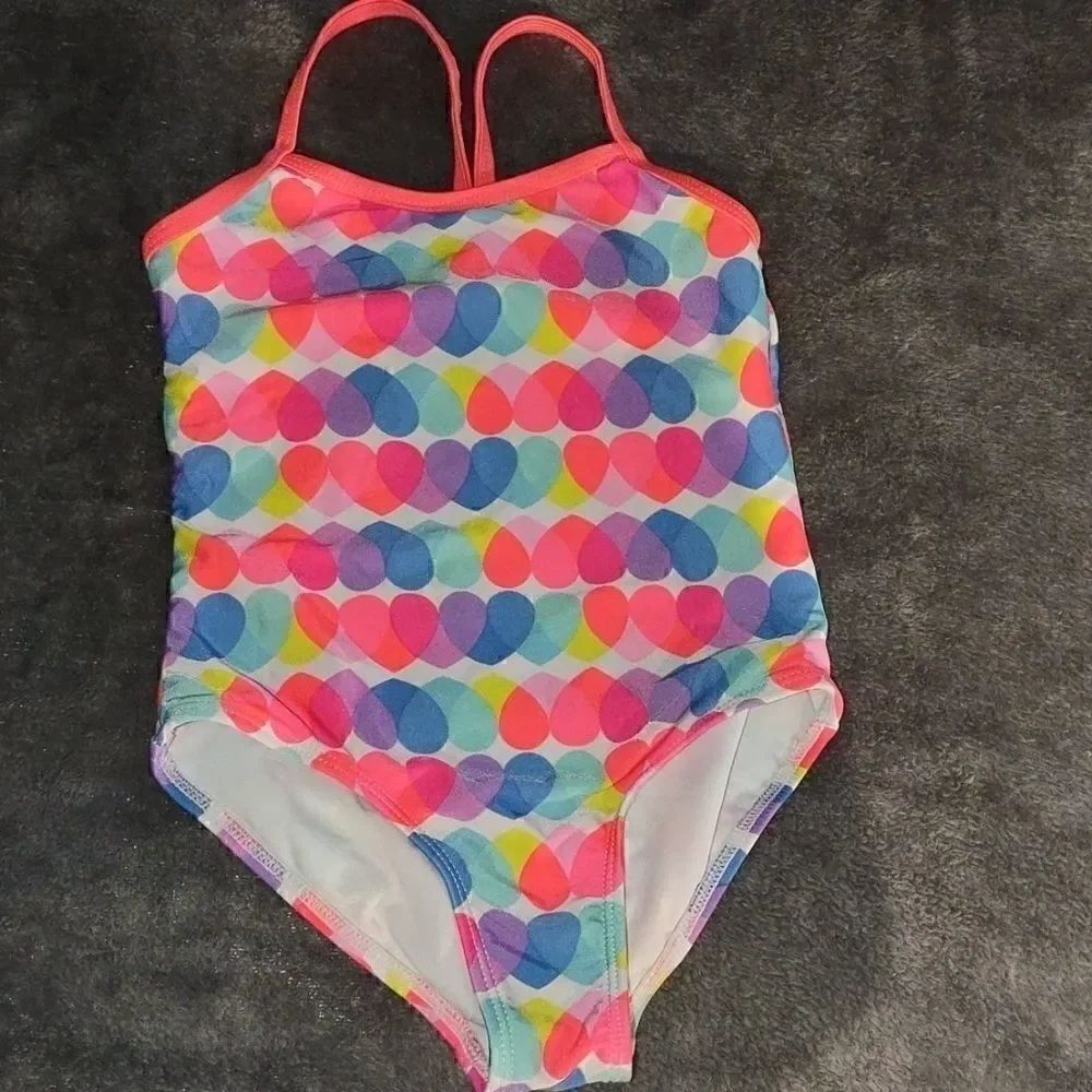 Wonder Nation girls sz. 4-5 one pc. Heart swimsuit